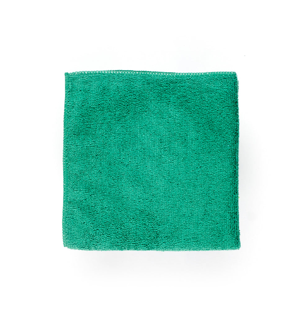 16” x 16” Economy All Purpose Microfiber Towels Green