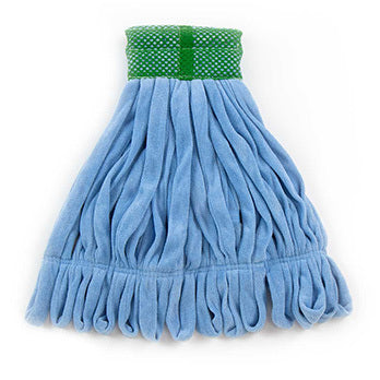Lightweight and super absorbent. These microfiber tube mops have a wide durable mesh headband. The looped design improves pick up of large dust and debris. 